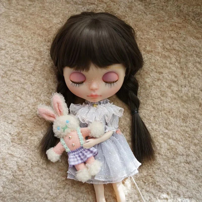 

BJD Doll Wig For Blythe Size Doll Accessories Wig Toy Tress For Dolls High Temperature Wire Girls Doll Double Braid Hair