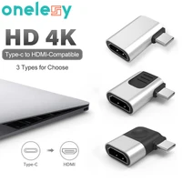 onelesy hd 4k type c to hdmi compatible adapter 4k 2k hdmi compatible converter for smart tvs usb type c adapter for laptop