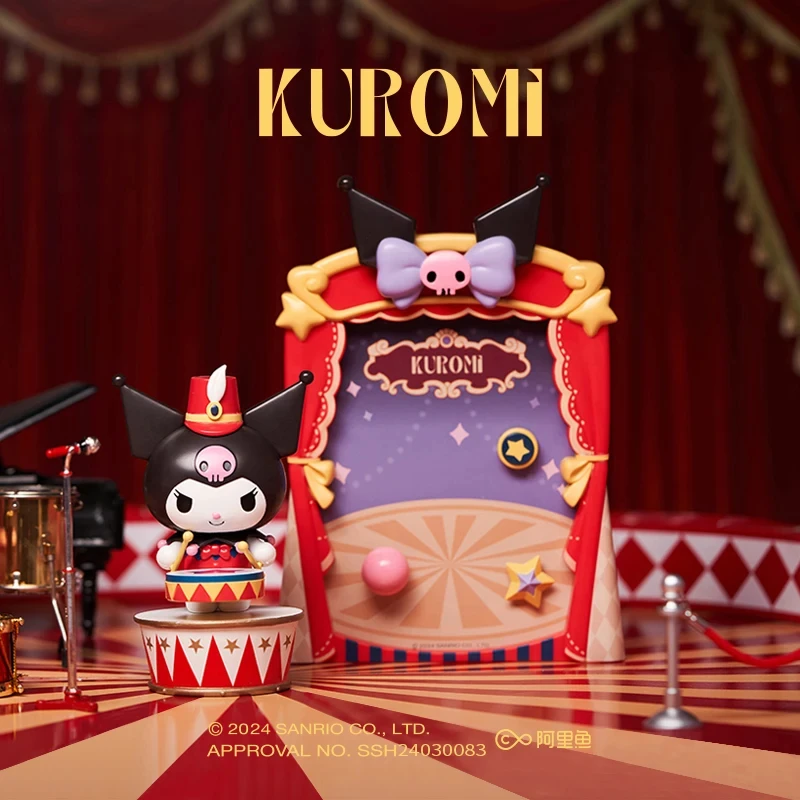 Sanrio Circus Series Магнитные строительные блоки Kuromi Hello Kitty My Melody Cinnamroll Мультяшная модель