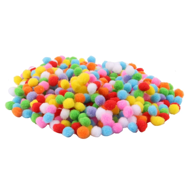 

Pompoms For Craft Making And Hobby Supplies 500 Pieces 1 Cm Assorted Colors