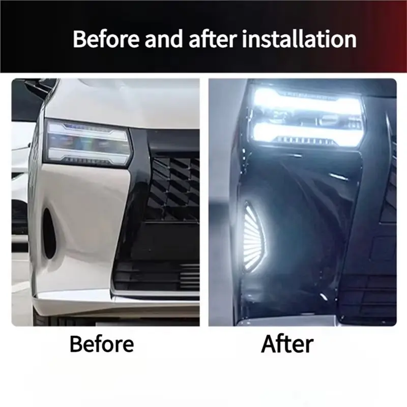 Фото Для Wuling Darion EV 2025 2026 светодиодные дневные ходовые огни, передний бампер, динамический указатель поворота, аксессуар. №4