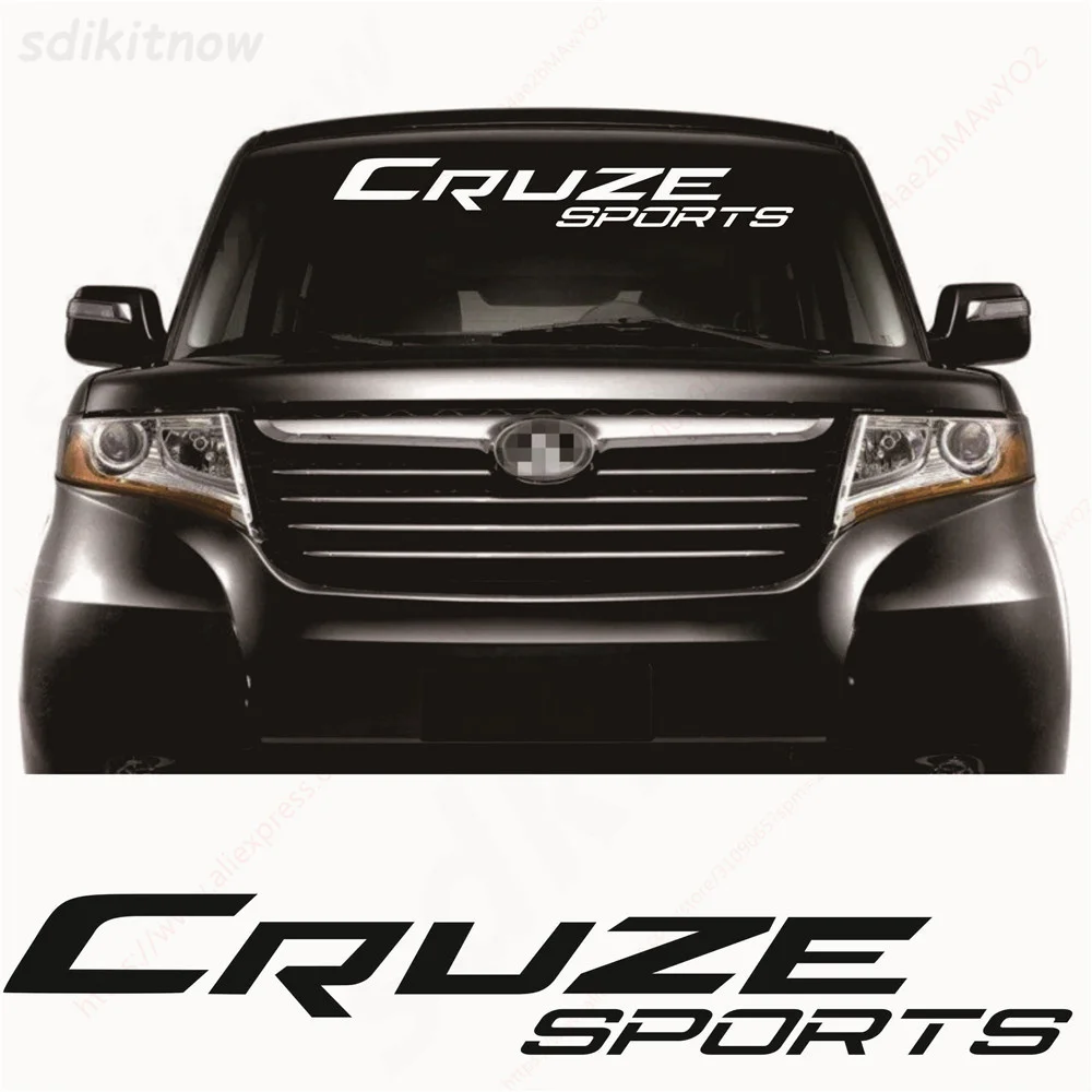 100x15 см Новая Автомобильная виниловая Спортивная наклейка на лобовое стекло Светоотражающая наклейка стильные украшения аксессуары для chevrolet cruze 2022 2021
