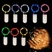 10pcs copper wire led string fairy lights garland christmas decorations outdoor wedding party decor fairy garden tree lights