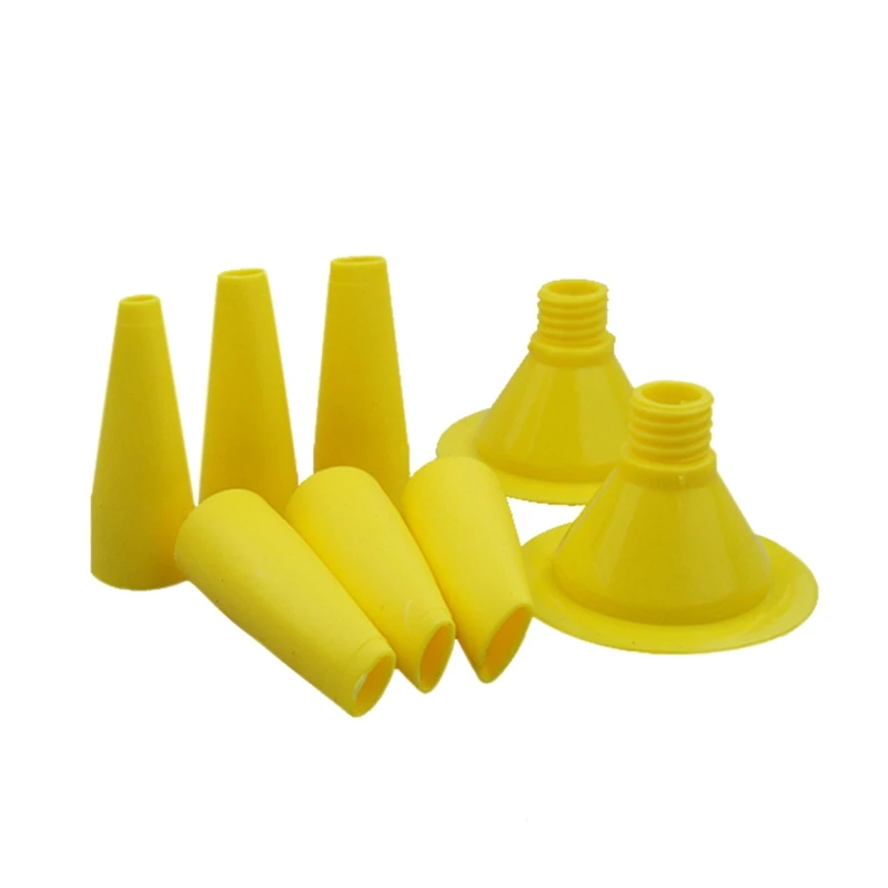 

Durable Sausage Caulking Caulk Nozzle Tip Tool 8Packs Cone Nozzles Reusable