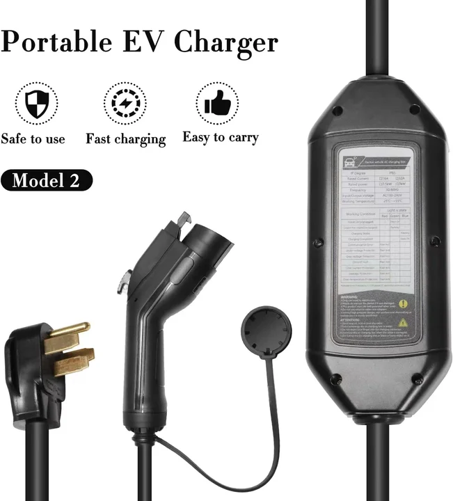 Многофункциональное портативное зарядное устройство для электромобилей 7 кВт 32