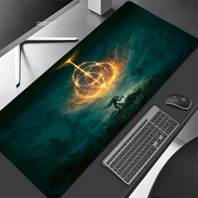 

Elden Ring 80x30cm XL Lockedge Large Gaming Mouse Pad Computer Gamer Keyboard Mouse Mat Beast Desk Mousepad for PC Desk Pad