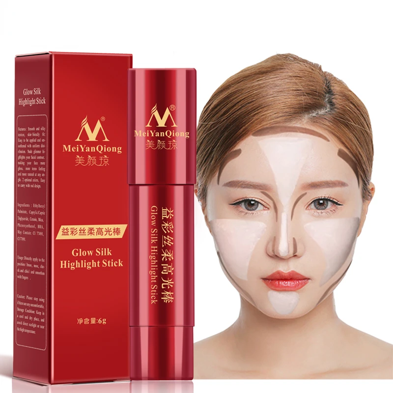 Foundation Stick Bronzer Contour Makeup 3d Water-proof  Face Cream Rainbow Highlight Make Up Brighten