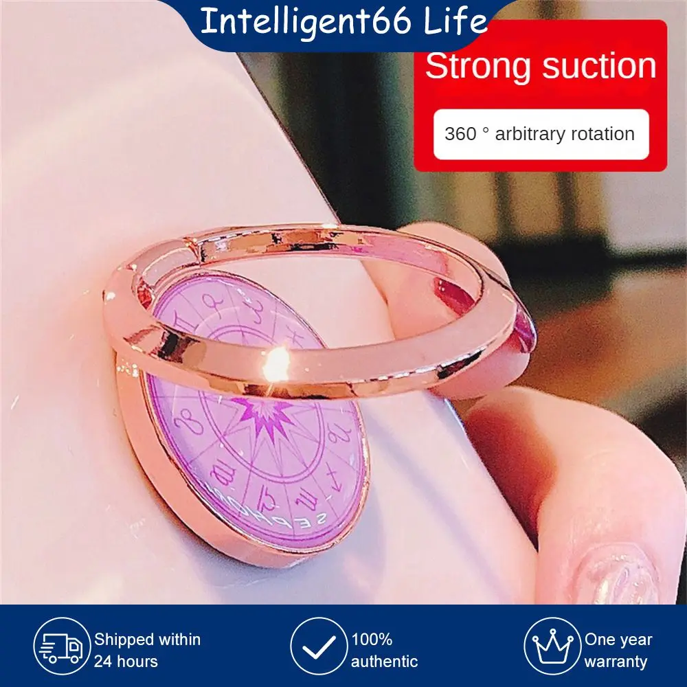 

180 ° Folding Phone Bracket Star Disk Glue Drop Mobile Phone Holder Ring Buckle Electroplating Phone Rack Bracket 360 ° Rotating