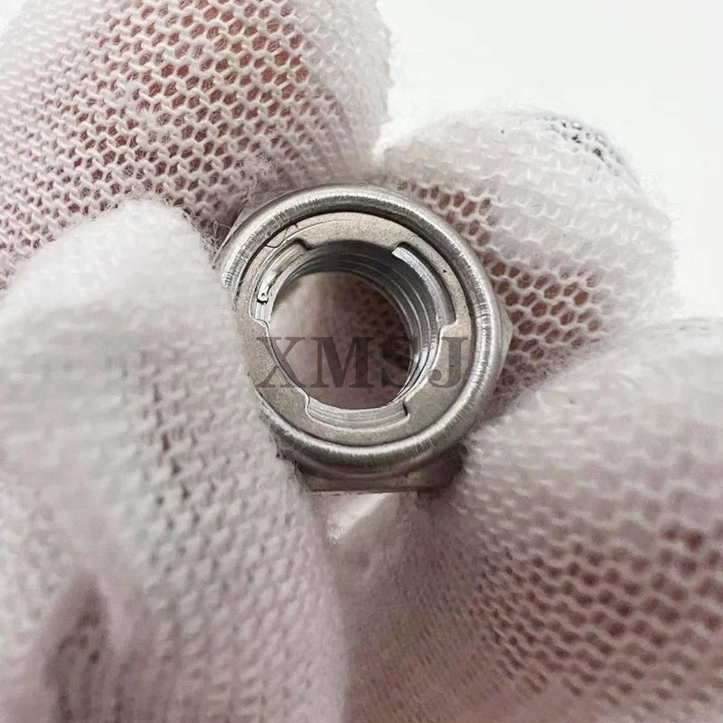 2/10X M3-M16 304 преобладающий крутящий момент из нержавеющей стали, цельнометаллическая вставка, шестигранная самоблокирующаяся Стопорная гайка DIN980 GB6184