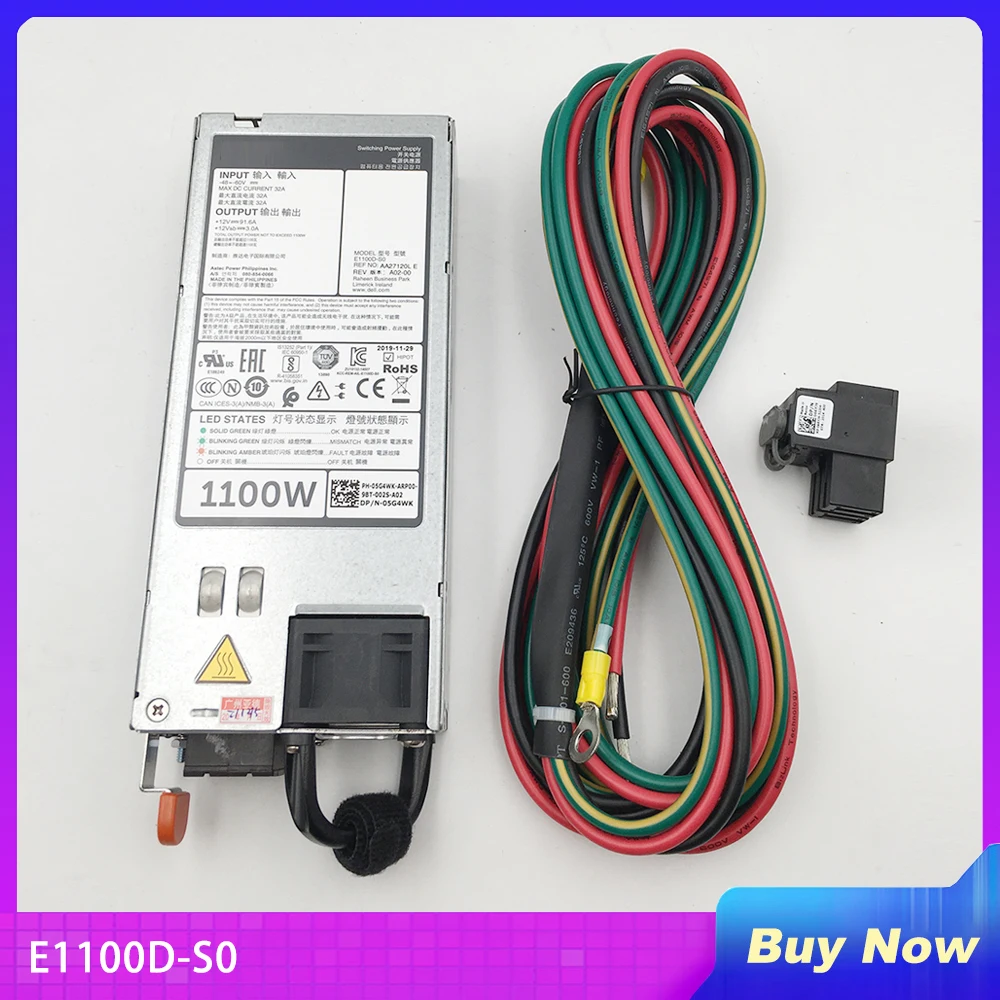 

R920 R820 1100W DC Power Supply E1100D-S0 AA27120L Comes With Cable And Conversion Head Perfect Test Before Shipment