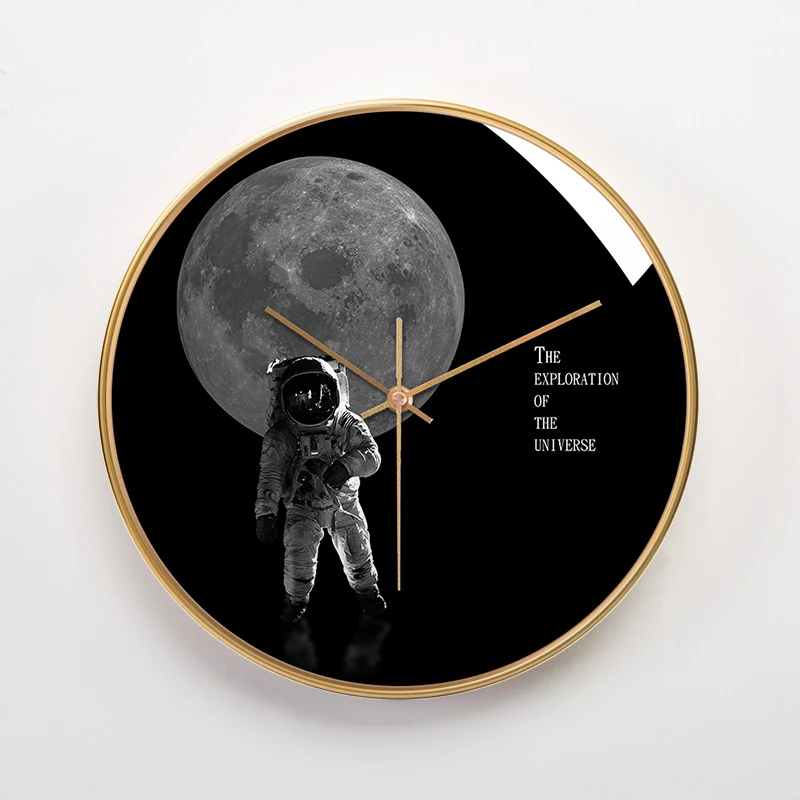 

Family Living Room Wall Clock Modern Simplicity Art Bedroom Mute INS Net Red Clock Decor Clocks Home Garden