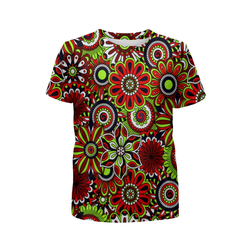 

African Ethnic Tribal Clothing 3D Print Personality Hip Hop Street Short Sleeve Round Neck Men's And Women's Fashion T-shirt Top