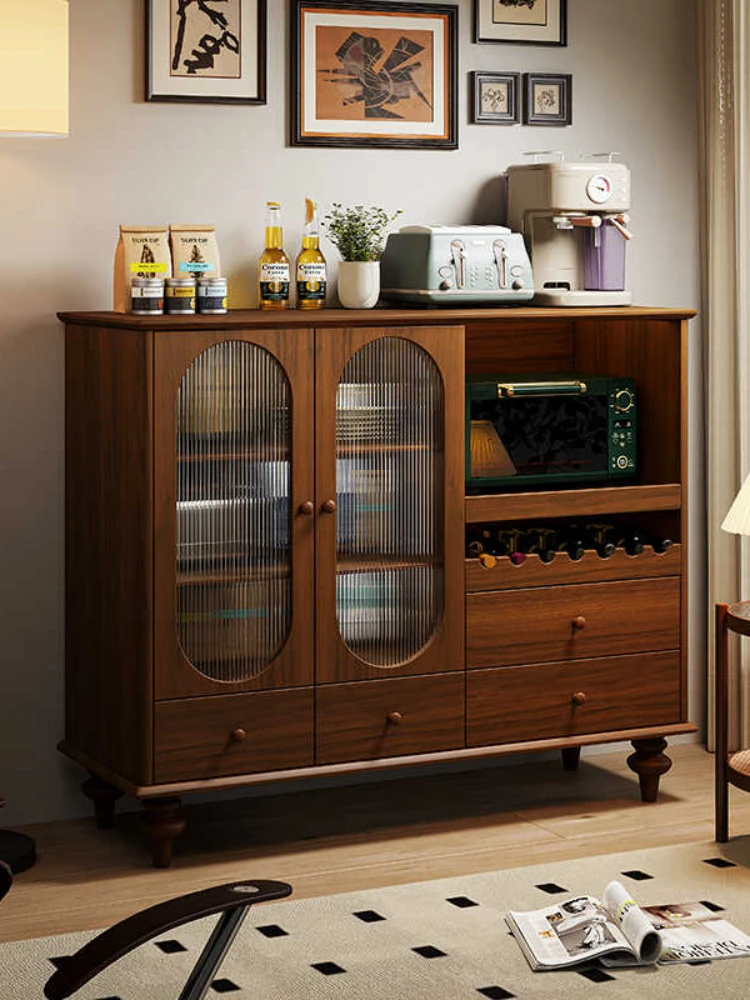 1 американский боковой шкаф шкафчик из цельного дерева антикварная кухня сервант