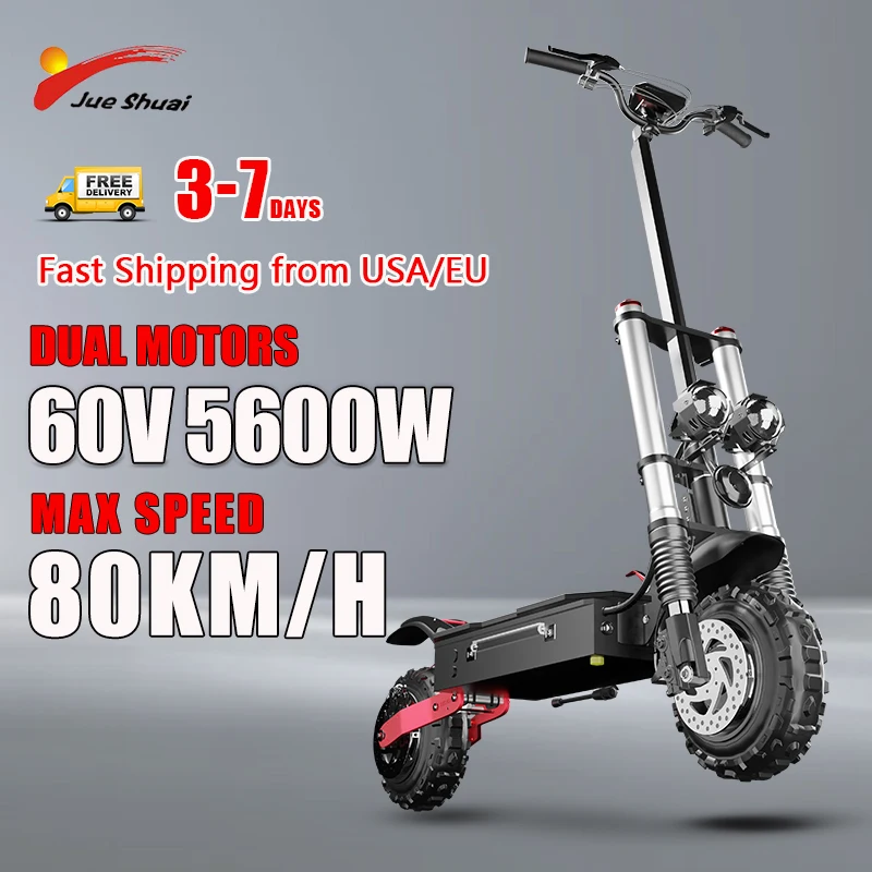 Powerful Electric Kick Scooter for Adults 5600W Dual Motor 80km/h 11