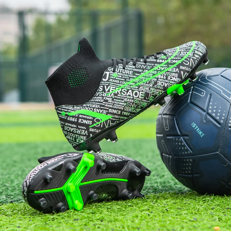 2023 Spring Football Shoes Young Men's And Women's New Long-staple Broken Nail Rapid Rotation Cushioning 35-46#