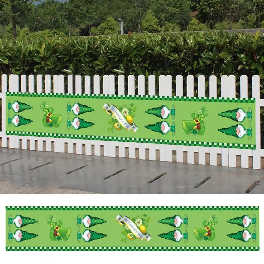 

Irish Day Table Runner Colorful Exquisite Cartoon Pattern Green Party Decoration Different Styles Party Tablecloth Party Favors