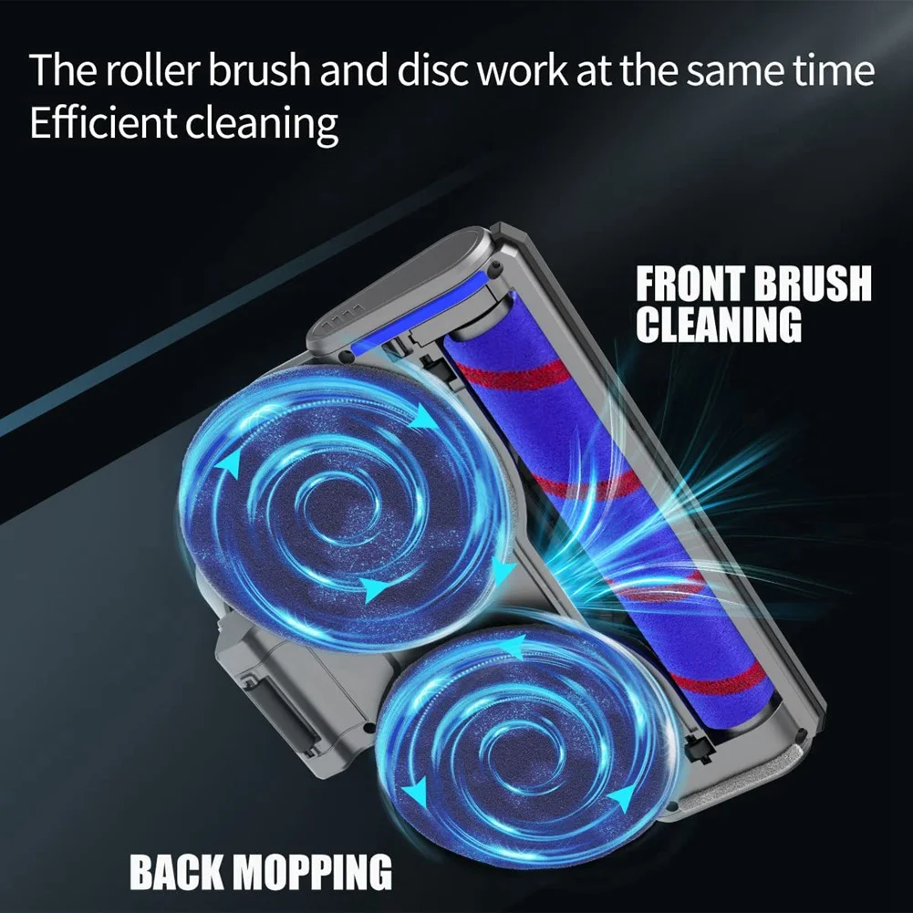 

Electric Mop Head for Dyson V7 V8 V10 V11 V15 Vacuum Cleaner, Mop Attachment with LED Headlights Water Reservoir