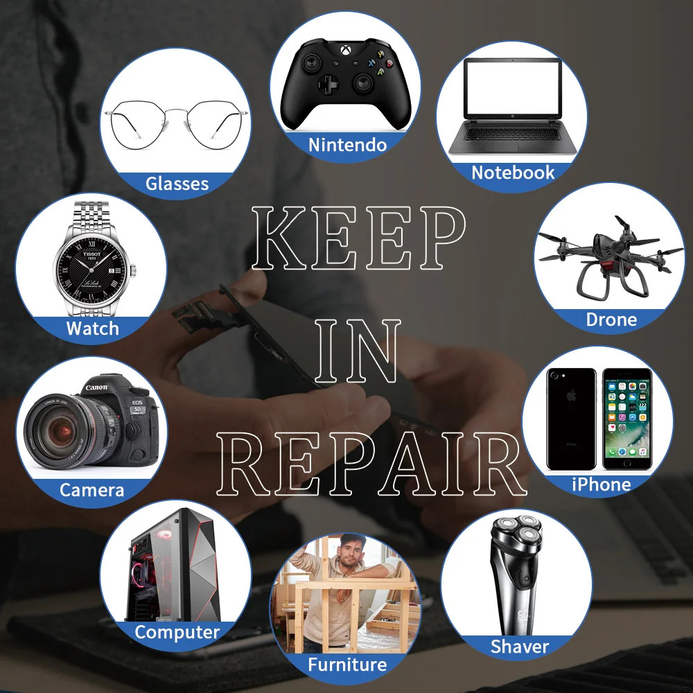 Набор прецизионных отверток 156 шт. стальные отвертки CRV биты 360 ° гибкий стержень