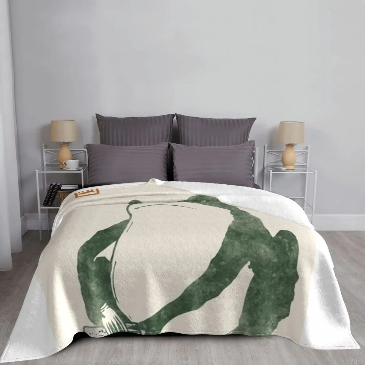 Японская лягушка Matsumoto Hoji жаба плед одеяло на заказ для детской кровати модное