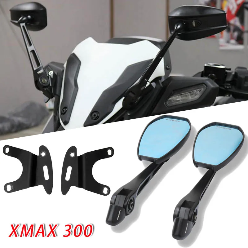 

Motorcycle Accessories Rearview Rear View Mirrors Glass Back Side Mirror Holder Bracket For YAMAHA X-MAX XMAX300 XMAX 300 2023