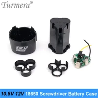 turmera 3s 10 8v 12v screwdriver drill battery case box with 18650 hoder brackets 3s 30a bms board for shura shrika replace use