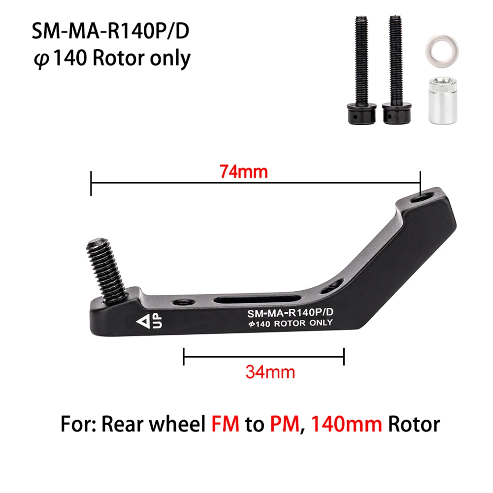 

Road Bike Bike Disc Brake-Caliper Adapter Flat Mount To Post Mount For 140 160MM Rotor Bicycle Accessorie