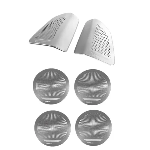 Для BMW X5 X6 E70 E71 декоративная крышка для автомобильной двери аудио динамика защитная наклейка из нержавеющей стали аксессуары для интерьера