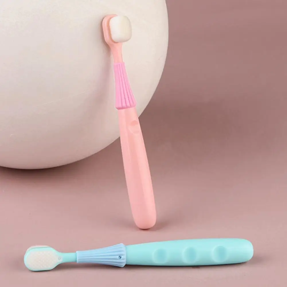 

Practical Manual Tooth Brush BPA-Free Sturdy Kids Tongue Brush Whole Mouth Teeth Cleaning Tongue Brush