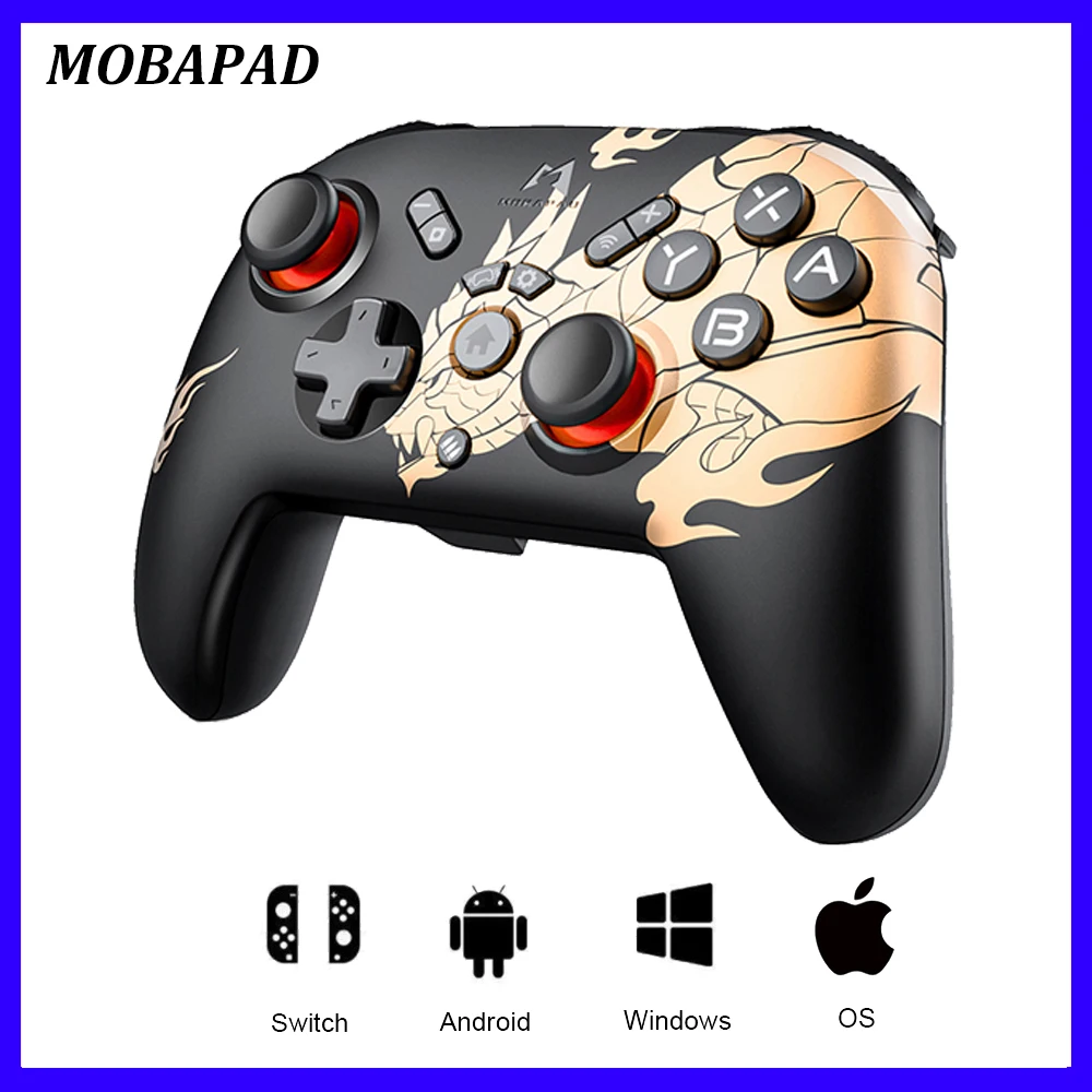 

MOBAPAD Pro Bluetooth Gamepad Wireless Game Console Monster Hunter Rise Controller Joystick for Nintendo Switch PC Android iOS