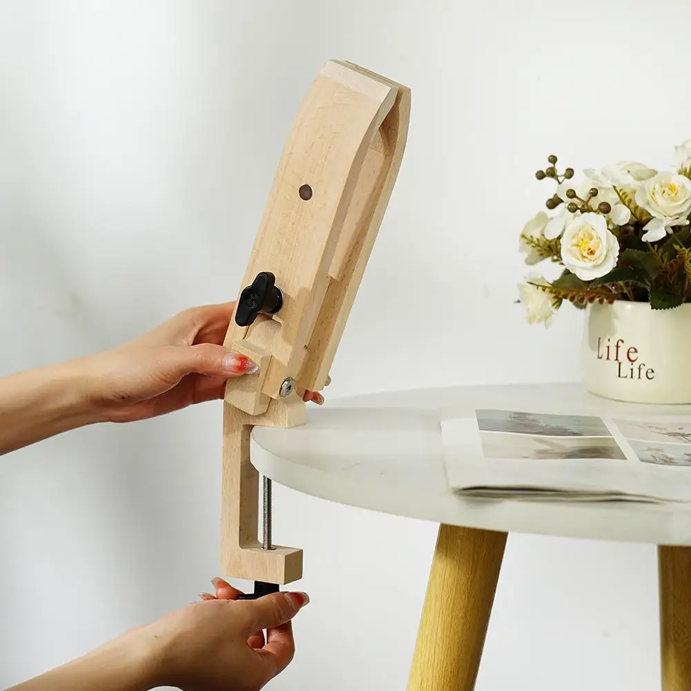 

Складной деревянный зажим 360 ° регулируемые инструменты для шитья под дерево и кожу инструменты для шитья и шнуровки ручные инструменты «сделай сам» шитье пони Craft Lacin Z5W5