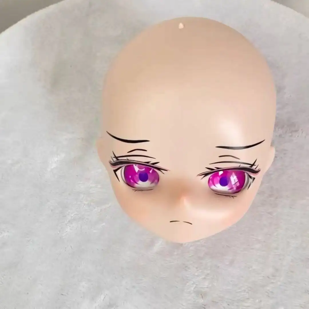 Фото Голова куклы BJD M6 с винтовым креплением, для анимации, двухмерная, виниловая, с возможностью установки парика №2