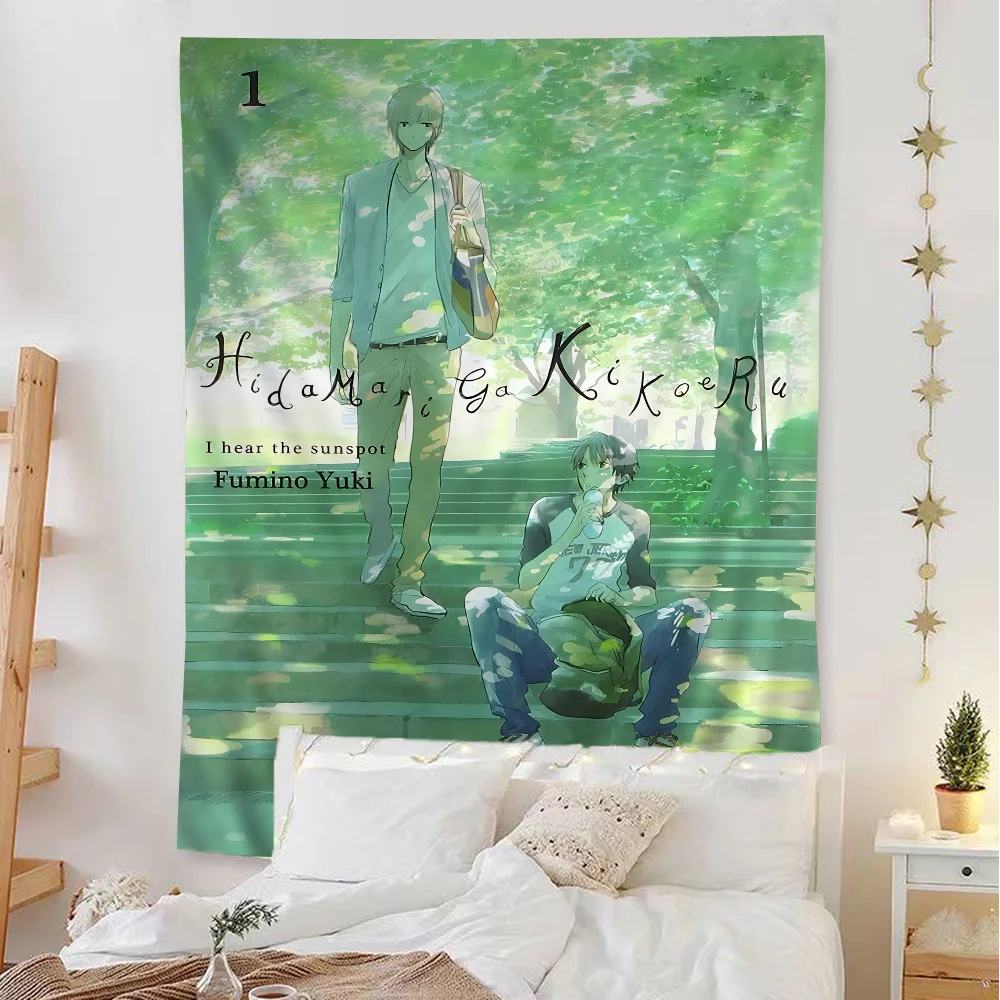 Hidamari Ga Kikoeru подвесной богемный гобелен Таро хиппи настенные коврики Dorm настенный