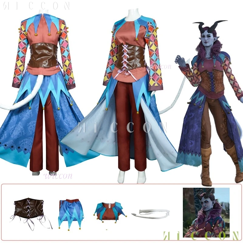 Игра BG3 Alfira Косплей Baldur's Gate 3 костюм для косплея женская униформа вечерние