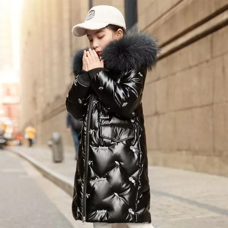 Зимняя плотная хлопковая куртка для девочек 5-10 лет