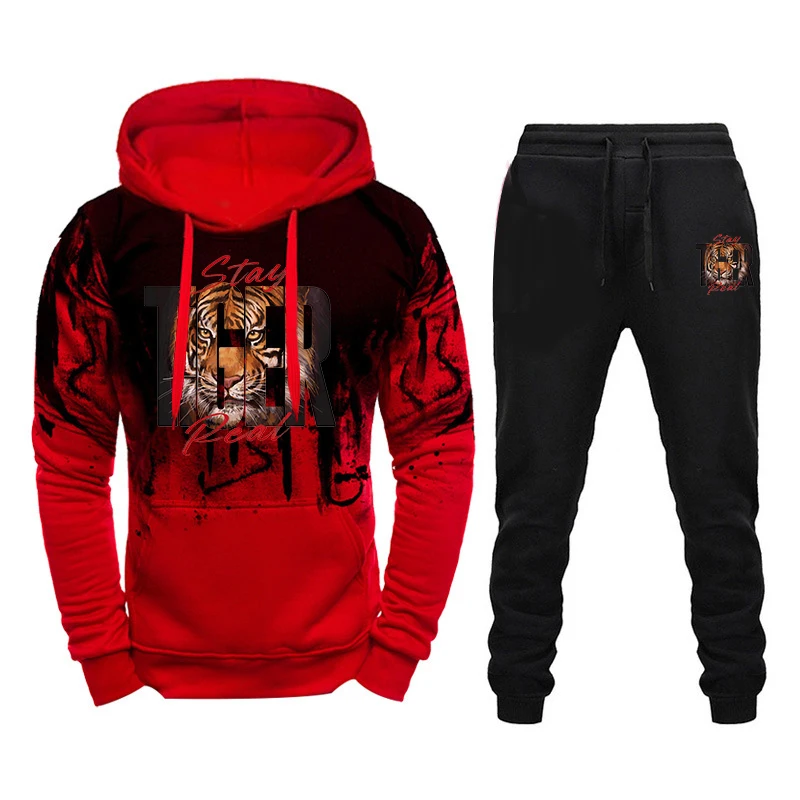 

2022 Most Popular Men's Tracksuit Hoodie and Sweatpants High Quality Male Daily Casual Sports Jogging Suit Fashion Gym Outfits