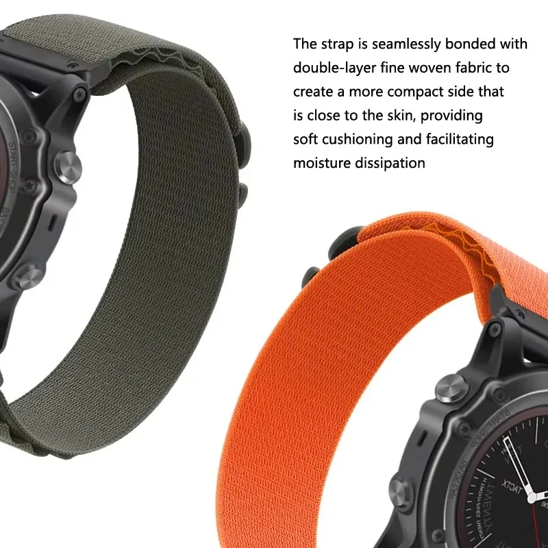 Фото Быстросъемный нейлоновый ремешок 22 мм 26 мм для Garmin Fenix 8 7X Pro Fenix 6X 6 5X 5 Plus Tactix 7 Forerunner 935 945 Enduro 1 2 Ремешок для часов №5
