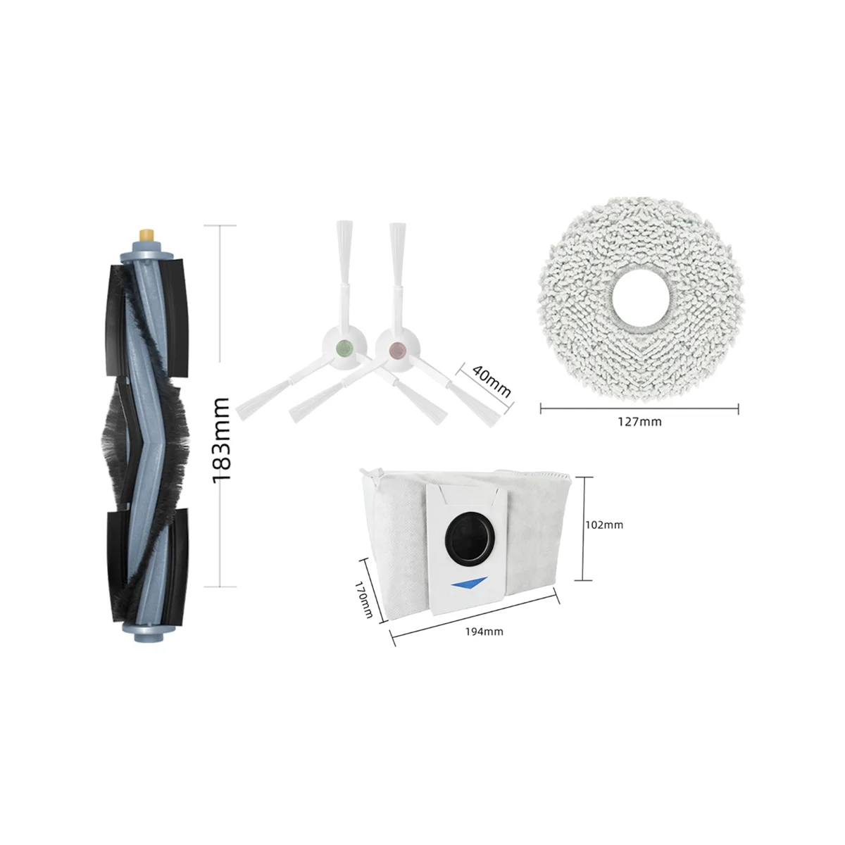 

Replacement Accessories Kit for Deebot T20/T20MAX/T20PRO/X1 OMNI/T10 Omni/Turbo Robot Vacuum Cleaner