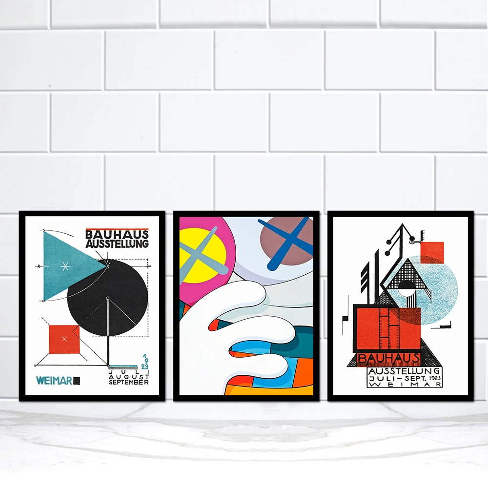 

Shape Staircase Poster Exhibition Canvas Painting Abstract Art Print Bauhaus Vintage Wall Picture For Living Room Home Decor