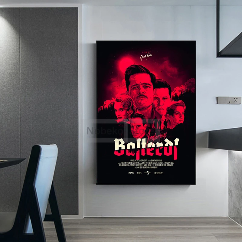 Классические военные фильмы Бесславные ублюдки постер Квентин фильм принты