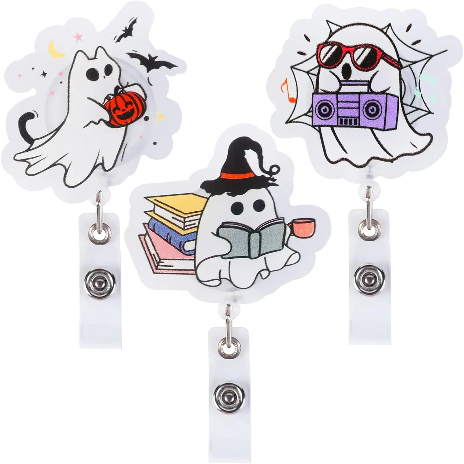 Kreatwow 3 шт. стандартная катушка с выдвижным шнуром в стиле ретро ярлыком ID