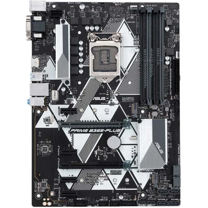 Материнская плата Asus PRIME B365-PLUS Soc-1151v2 Intel B365 4xDDR4 ATX AC`97 8ch(7.1) GbLAN+VGA+DVI | Компьютеры и
