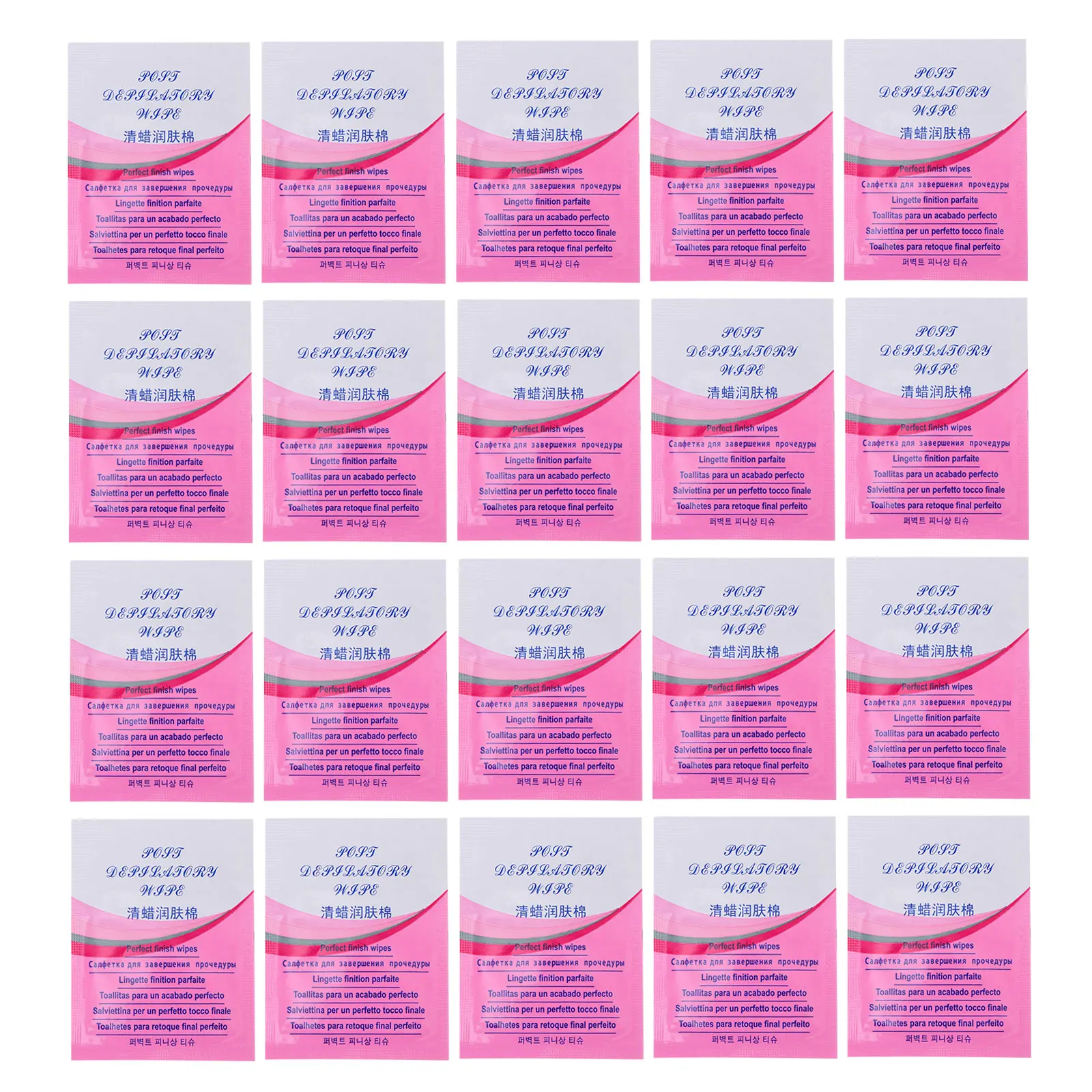 

20pcs Moustache Wax Strips Depilation Wax Paper Shower Wipes for Adults Body Hair Removal Facial Wax Strips