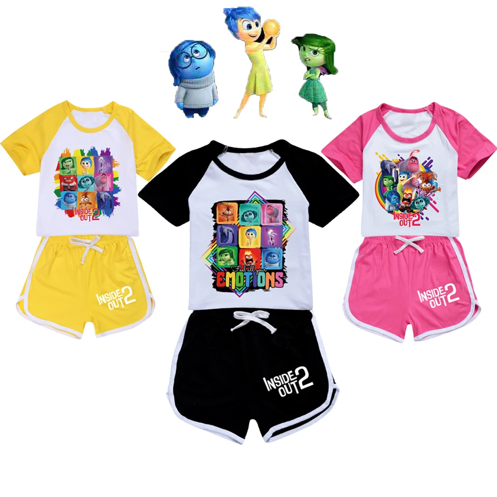 2 шт. пижамный комплект с изображением героев фильмов летняя детская футболка