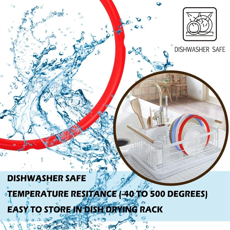 6 шт. уплотнительных колец для кастрюль аксессуары моделей 8Qt сменные силиконовые