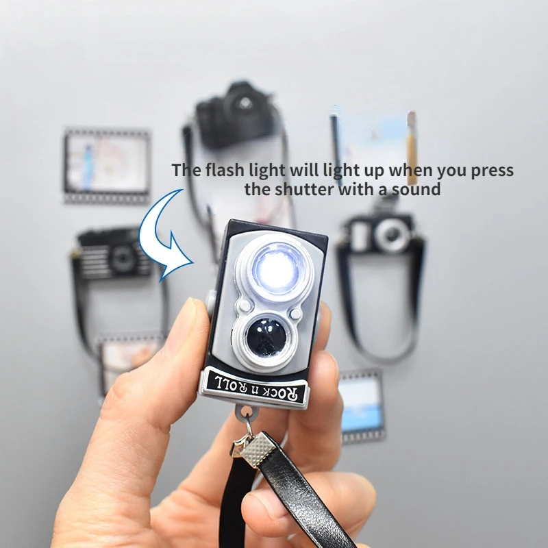 Наклейка на холодильник в стиле ретро 3D трехмерный магнит для камеры Декор дома и