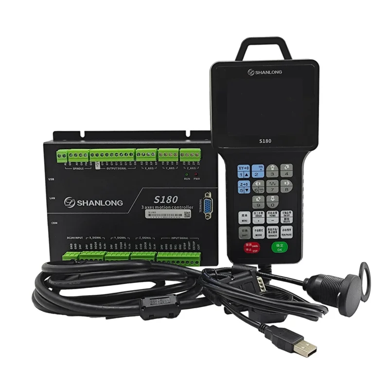 S180 Трехосевой гравировальный станок DSP Автономная ручная система управления