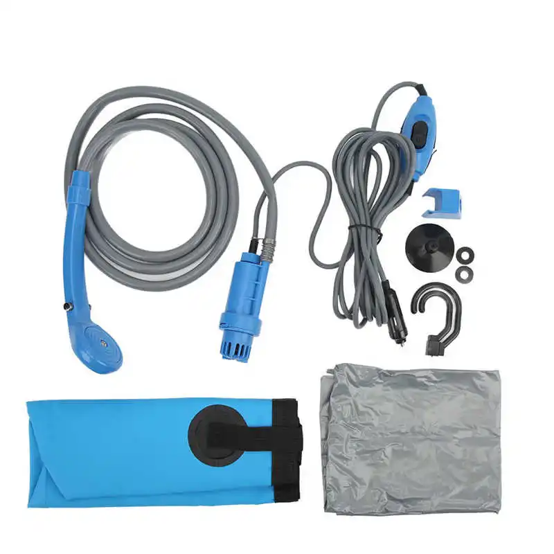 

Folding Bucket Handheld Portable Camping Shower Set 12V for Hiking for Car Washing for RV