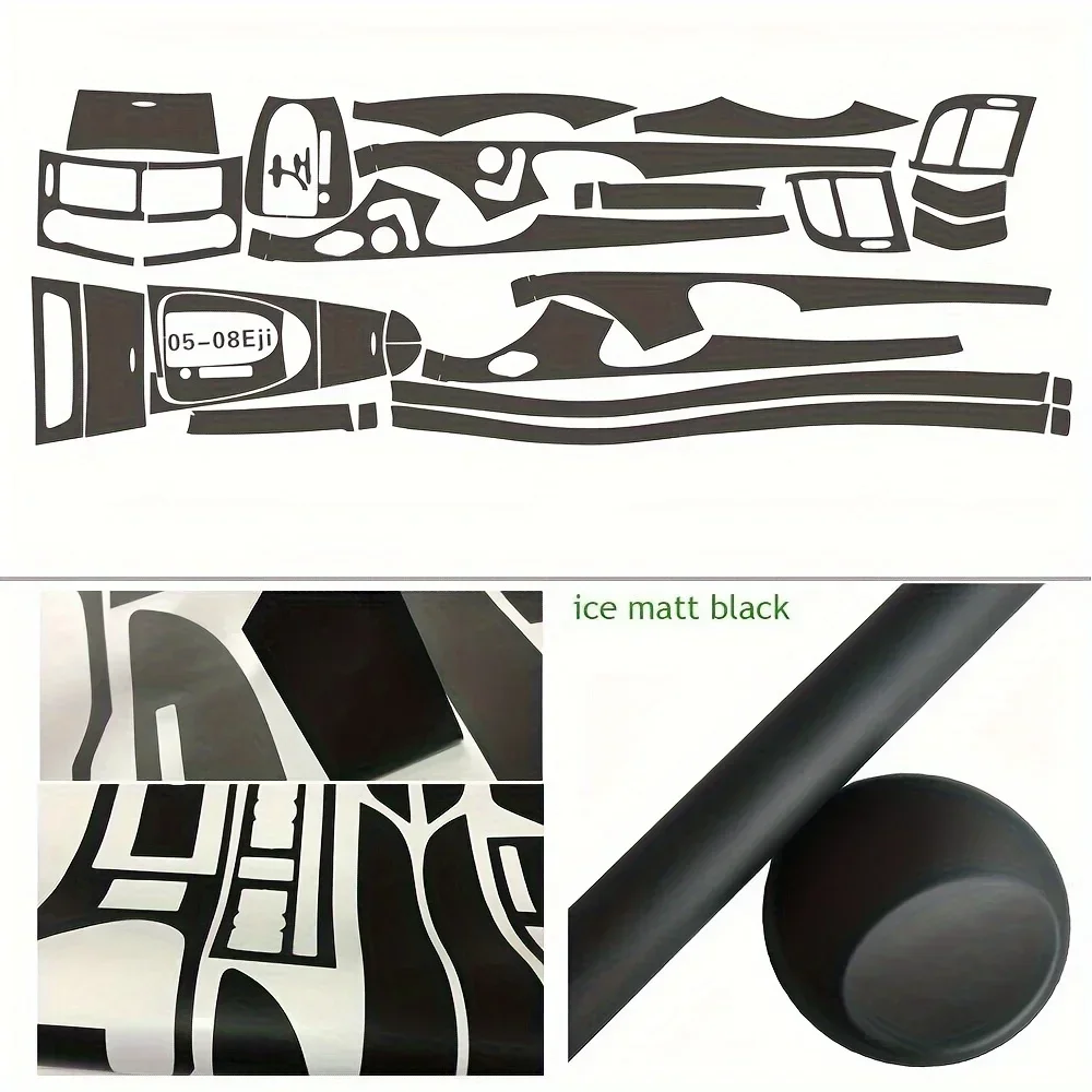 

Автомобильный Стайлинг, углеродное волокно, салон автомобиля, центральная консоль, изменение цвета, литые наклейки, наклейки для Mercedes E Class W211 2003-2008