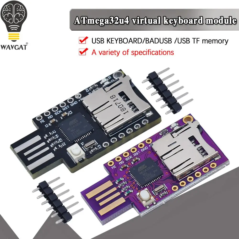 Teclado de CJMCU-VIRTUAL para Arduino, teclado de memoria USB TF, ATMEGA32U4