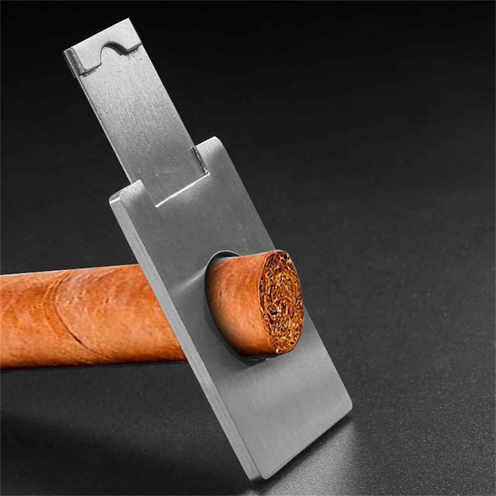 

Stainless Steel Cigar Cutter Portable Metal Guillotine Cigar Sharp Edge for Cuban Charuto Classic Cigar Scissors Accessories